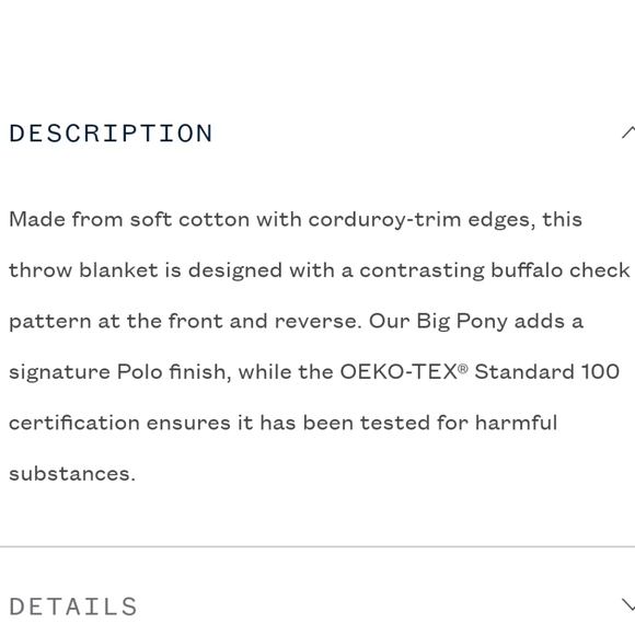 NWT Ralph Lauren Polo Oakwood Big Pony Throw - Picture 12 of 13